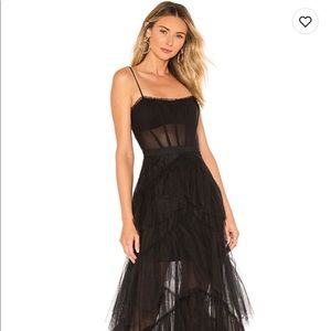 BCBGMaxazria Corset Tulle Gown